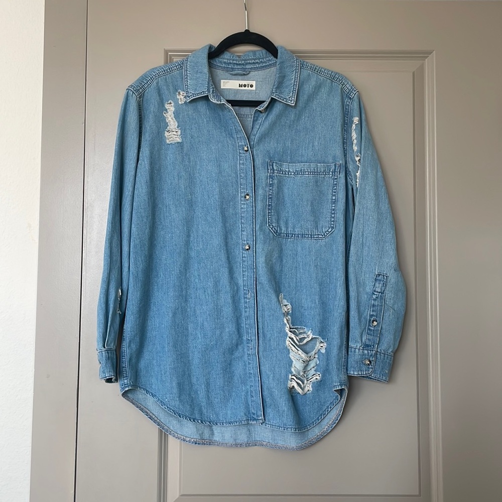 Topshop denim shirt